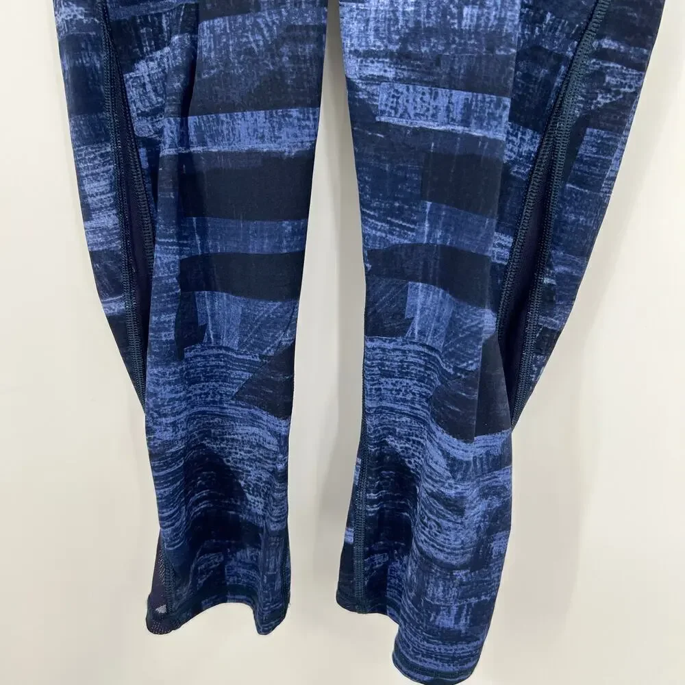 Lululemon Wunder Under Luxtreme High-Rise Crop Leggings Blue Midnight Size 4